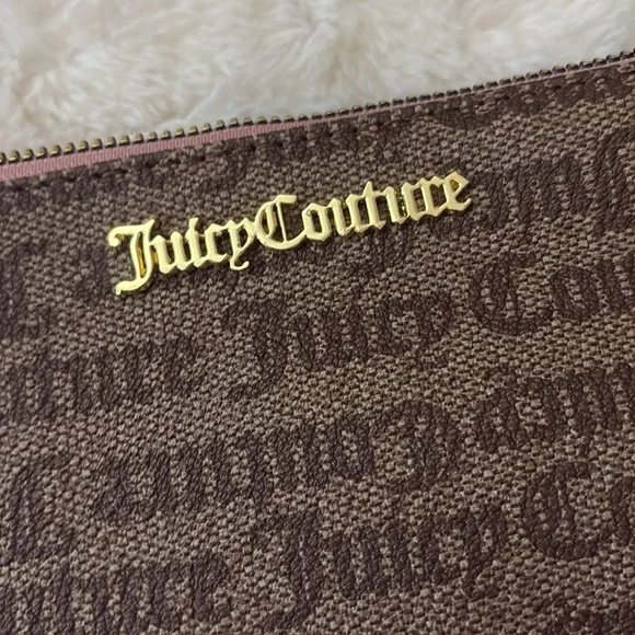 Juicy Couture Brown and Pink Wristlet - Picture 3 of 4